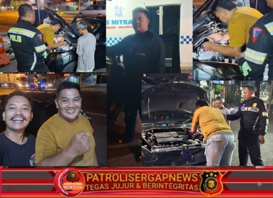 Tim Investigasi Patrolisergapnews.com Aksi Humanis TNI, Polri, dan Warga Gotong Royong Atasi Mobil Mogok di Simpang Karang Delanggu