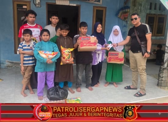 Wujud Kepedulian Sosial, Media Patrolikriminal86 Salurkan Sembako ke Panti Asuhan Baihaqi Umar